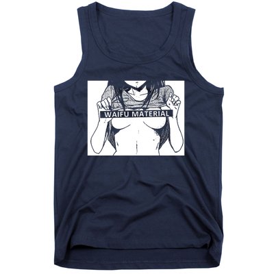 Waifu Material Anime Hentai Otaku Tank Top