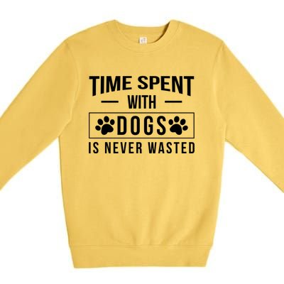 Worlds Most Awesome Dog Trainer Gift Premium Crewneck Sweatshirt