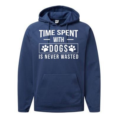 Worlds Most Awesome Dog Trainer Gift Performance Fleece Hoodie