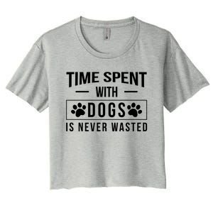 Worlds Most Awesome Dog Trainer Gift Women's Crop Top Tee