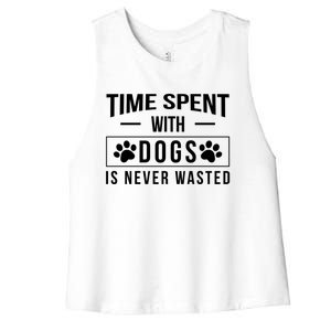 Worlds Most Awesome Dog Trainer Gift Women's Racerback Cropped Tank