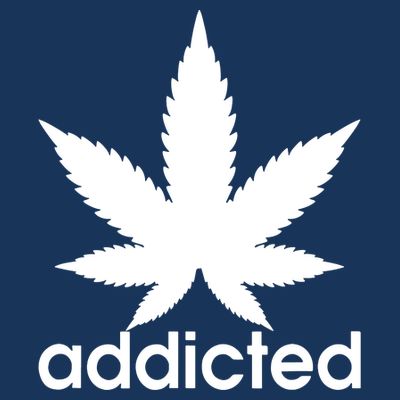 Weed Marijuana Addicted 420 Day Weed Leaf Vintage Retro T-Shirt