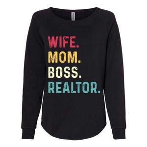 Wife Mom Boss Realtor Female Gift Womens California Wash Sweatshirt