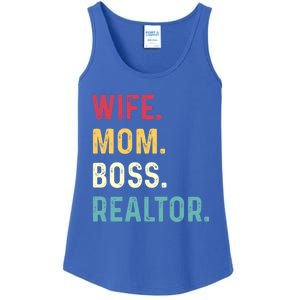 Wife Mom Boss Realtor Female Gift Ladies Essential Tank