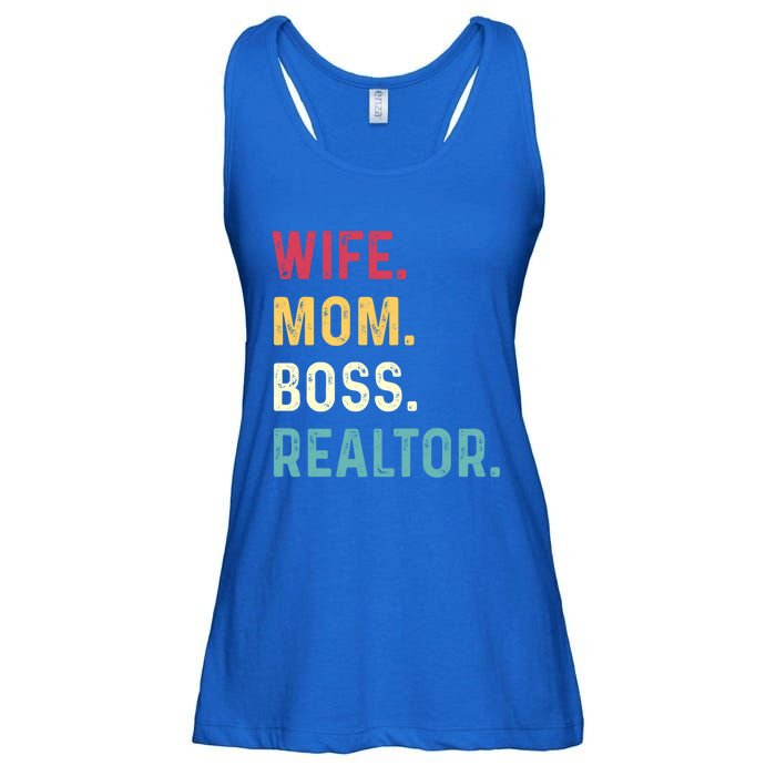 Wife Mom Boss Realtor Female Gift Ladies Essential Flowy Tank