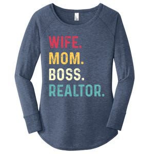 Wife Mom Boss Realtor Female Gift Women's Perfect Tri Tunic Long Sleeve Shirt