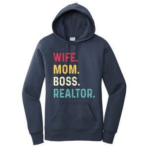 Wife Mom Boss Realtor Female Gift Women's Pullover Hoodie