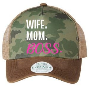 Wife Mom Boss Mother Great Gift Legacy Tie Dye Trucker Hat