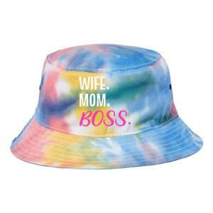 Wife Mom Boss Mother Great Gift Tie Dye Newport Bucket Hat