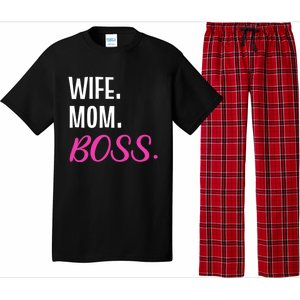 Wife Mom Boss Mother Great Gift Pajama Set