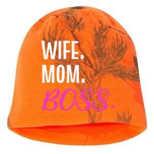 Wife Mom Boss Mother Great Gift Kati - Camo Knit Beanie