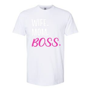 Wife Mom Boss Mother Great Gift Softstyle CVC T-Shirt