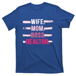 Wife Mom Boss Realtor Funny Real Estate Agent Gift T-Shirt