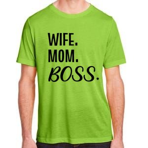 Wife Mom Boss Mother Gift Adult ChromaSoft Performance T-Shirt