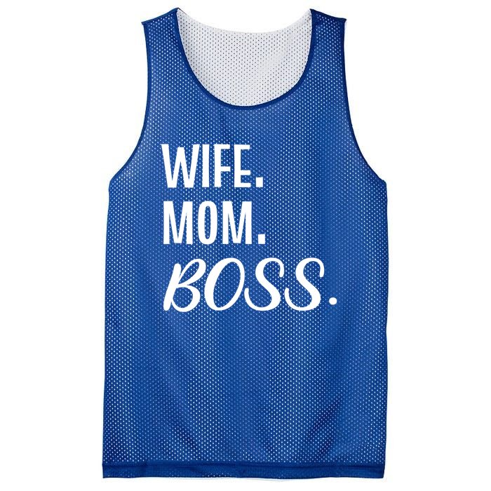 Wife Mom Boss Mother Gift Mesh Reversible Basketball Jersey Tank