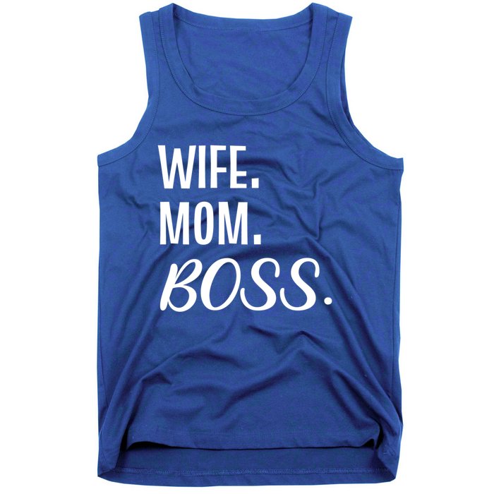 Wife Mom Boss Mother Gift Tank Top