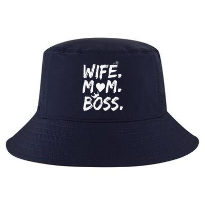 Wife Mom Boss Funny Mothers Day Cool Comfort Performance Bucket Hat