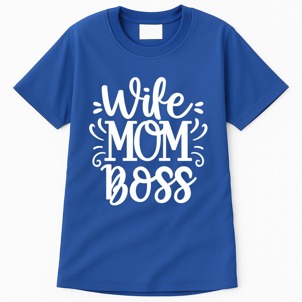 Wife Mom Boss Funny Gift Tall T-Shirt