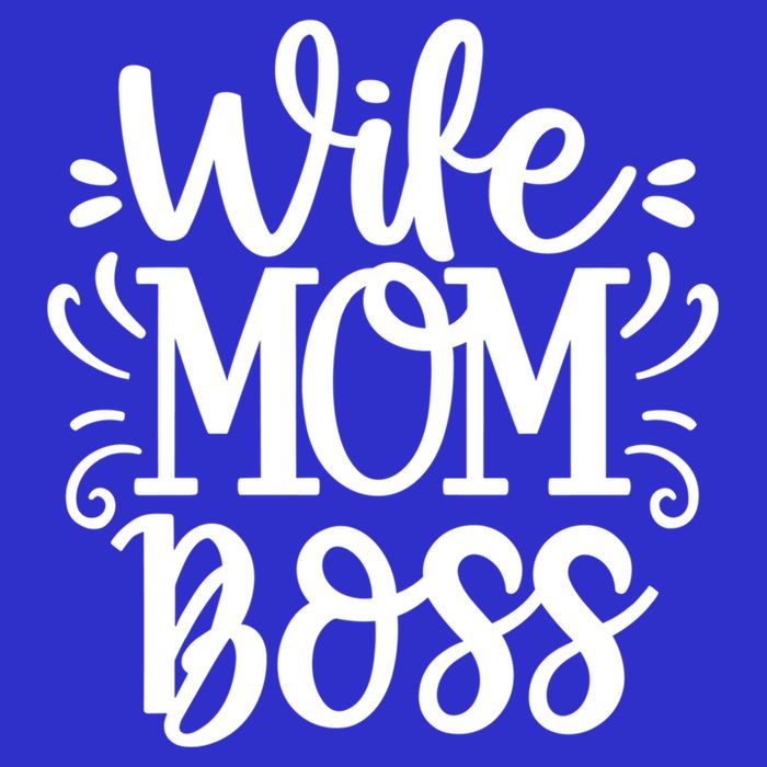 Wife Mom Boss Funny Gift Button