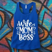 Wife Mom Boss Funny Gift Womens Tank Top