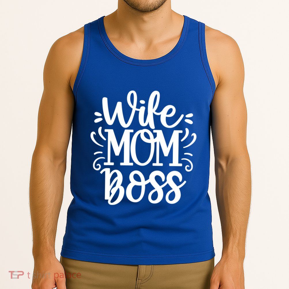 Wife Mom Boss Funny Gift Tank Top