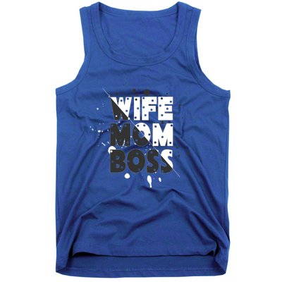 Wife Mom Boss Mothers Day Gift Tank Top