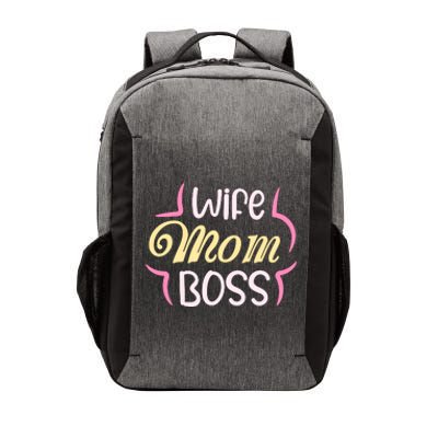 Wife Mom Boss T Vector Backpack