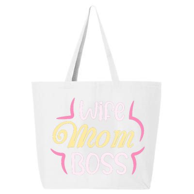 Wife Mom Boss T 25L Jumbo Tote