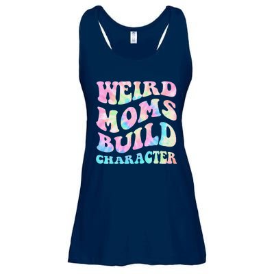 Weird Moms Build Character Mothers Day Funny Ladies Essential Flowy Tank