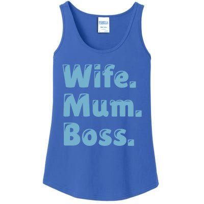 Wife Mom Boss Gift Ladies Essential Tank