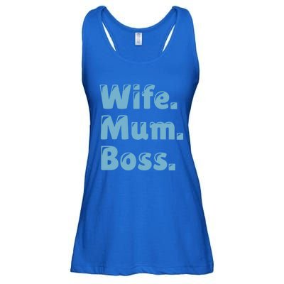 Wife Mom Boss Gift Ladies Essential Flowy Tank