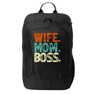 Wife Mom Boss Mother's Day Gift City Backpack