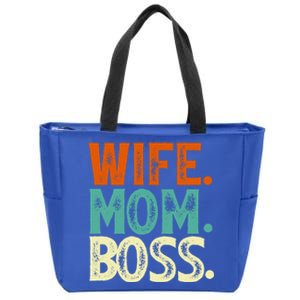 Wife Mom Boss Mother's Day Gift Zip Tote Bag