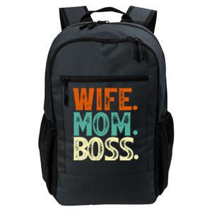 Wife Mom Boss Mother's Day Gift Daily Commute Backpack