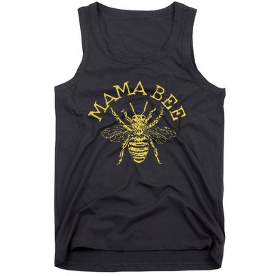 Womens Mama Bee Cute Funny Beekeeper Mother's Day Bee Lover Gift Tank Top