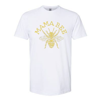 Womens Mama Bee Cute Funny Beekeeper Mother's Day Bee Lover Gift Softstyle CVC T-Shirt