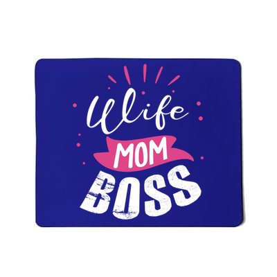 Wife Mom Boss Wife Mum Chef Meaningful Gift Mousepad