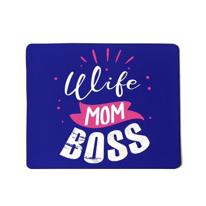 Wife Mom Boss Wife Mum Chef Meaningful Gift Mousepad