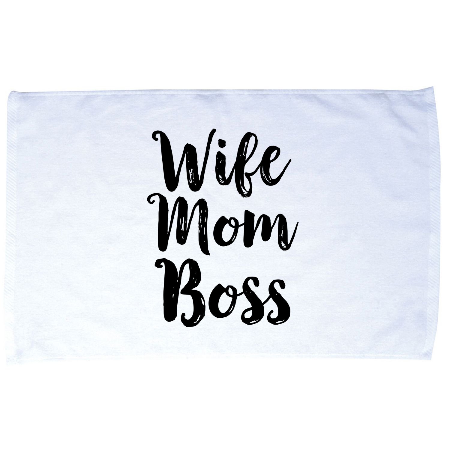 Wife Mom Boss Mothers Day Gift Mommy Mama Momma Microfiber Hand Towel