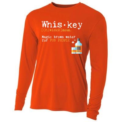 Whiskey Magic Brown Water For Fun People Gift Ing Ers Funny Gift Cooling Performance Long Sleeve Crew