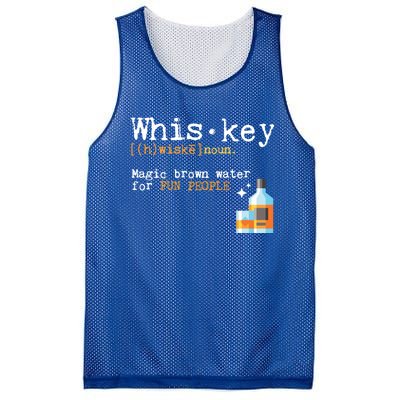 Whiskey Magic Brown Water For Fun People Gift Ing Ers Funny Gift Mesh Reversible Basketball Jersey Tank