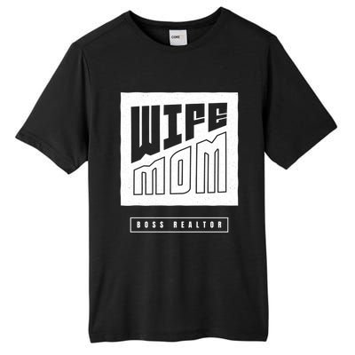 Wife Mom Boss Realtor Female Career Agents Gift Tall Fusion ChromaSoft Performance T-Shirt