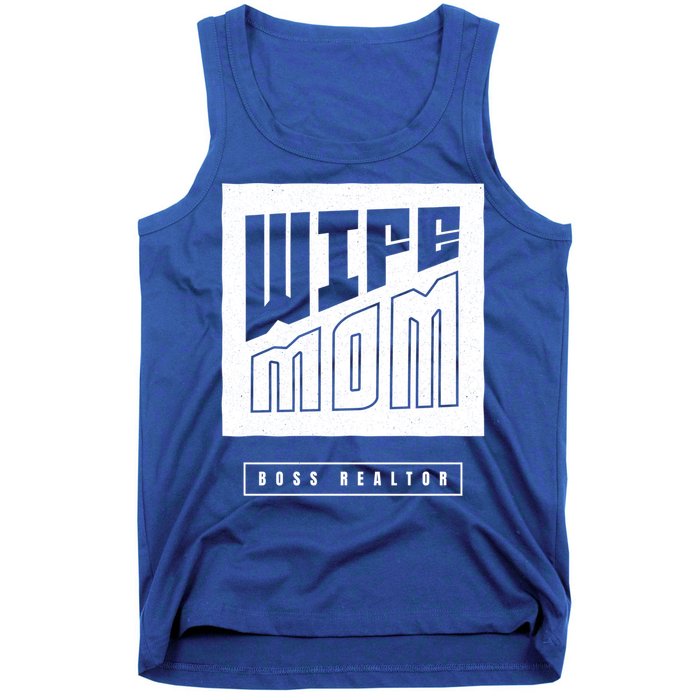 Wife Mom Boss Realtor Female Career Agents Gift Tank Top