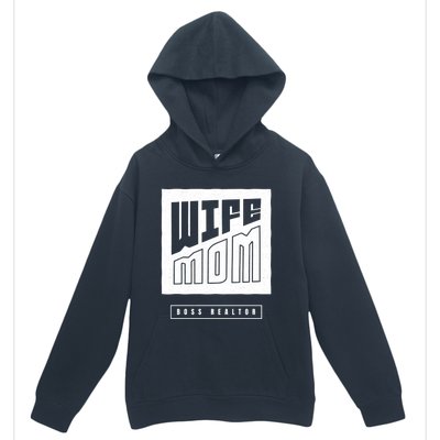 Wife Mom Boss Realtor Female Career Agents Gift Urban Pullover Hoodie