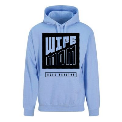 Wife Mom Boss Realtor Female Career Agents Gift Unisex Surf Hoodie