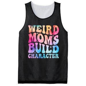 Weird Moms Build Character MotherS Day Graphic Mesh Reversible Basketball Jersey Tank