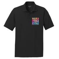 Weird Moms Build Character MotherS Day Graphic PosiCharge RacerMesh Polo