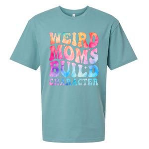 Weird Moms Build Character MotherS Day Graphic Sueded Cloud Jersey T-Shirt