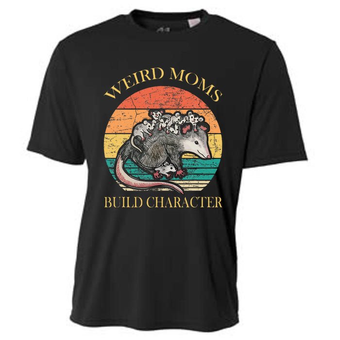 Weird Moms Build Character Opossum Cooling Performance Crew T-Shirt