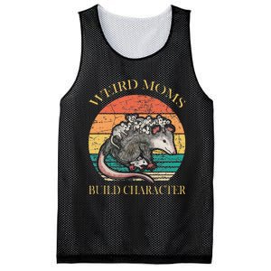 Weird Moms Build Character Opossum Mesh Reversible Basketball Jersey Tank